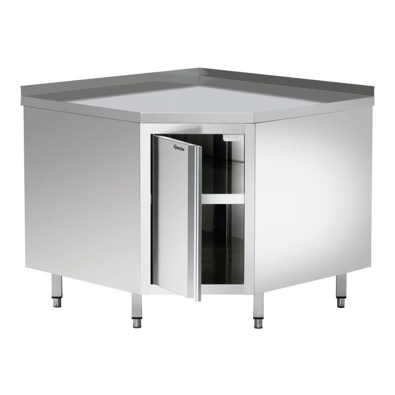 Meuble d'Angle en Inox - L 1000 x P 1000 mm - Bartscher Meuble d'Angle en Inox - L 1000 x P 1000 mm - Bartscher