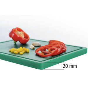 Daska za rezanje 325 x 265 mm - Zelena - 20 mm debljine - Bartscher
