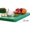 Daska za rezanje 530 x 325 mm - Zelena - 20 mm debljine - Bartscher