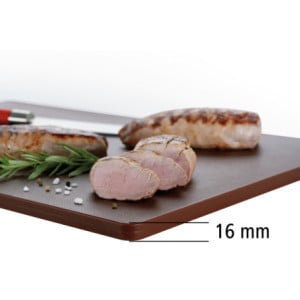 Daska za rezanje 600 x 400 mm - Smeđa - 16 mm debljine - Bartscher