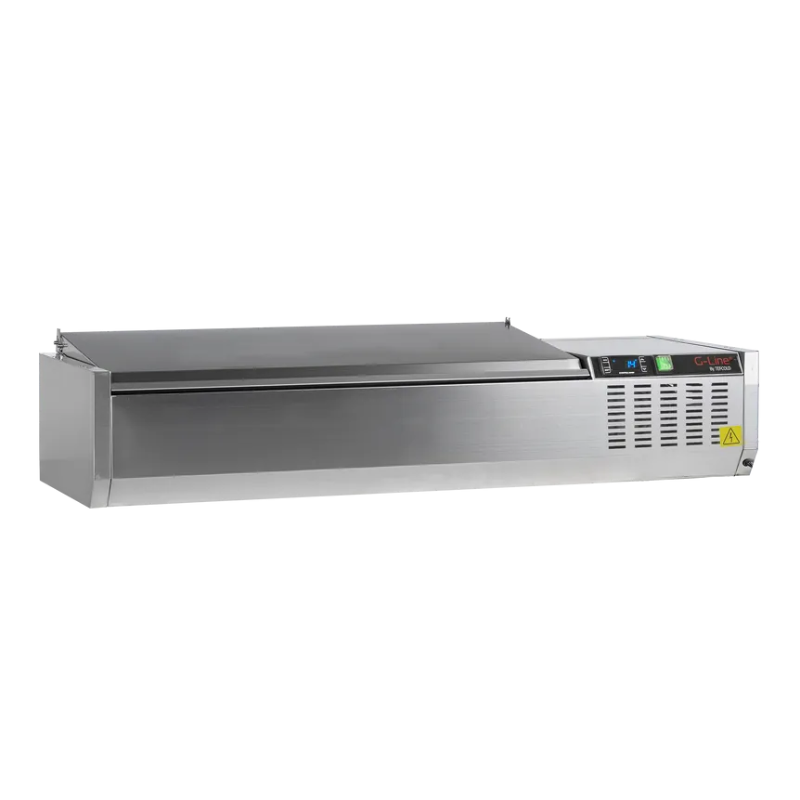 Saladette à Poser Couvercle Inox - Statique - 7 GN 1/4 - TEFCOLD