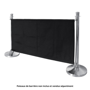 Crna platnena barijera s pričvršćivanjima - Bolero - Fourniresto