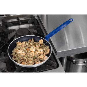 Tava od aluminija s neprianjajućim slojem Teflon Plus Plava Ručka 28cm - Gastronoble