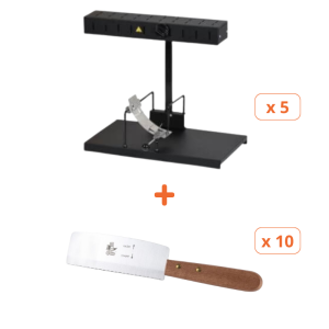 Pack Aparati za Raclette Alpage Basalt i Noževi- Tellier