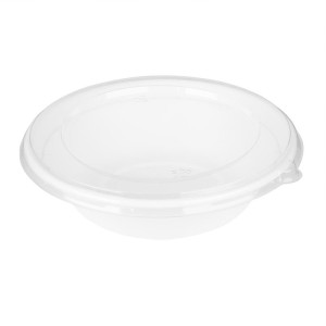 Recyclable PET Fiesta Lids for Poke Bowls 682 and 909 ml - Pack of 50 - Gastronoble