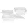 Recyclable PET Fiesta Lids for Bagasse Trays - Pack of 100 - Gastronoble