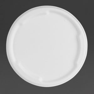 Compostable Bagasse Fiesta Lids for 750/900 ml Bowls - Pack of 50 - Gastronoble