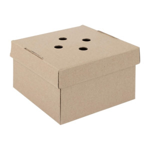 Sklopive Kvadratne Kutije za Burger - Paket od 100 - Fiesta Green