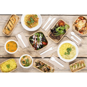 Paper Spoons 150 mm - Pack of 100 - Fiesta Green