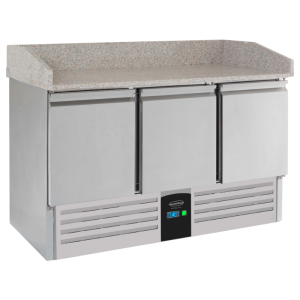 Pizza Preparation Table with 3 Doors Energy Line - 400 L