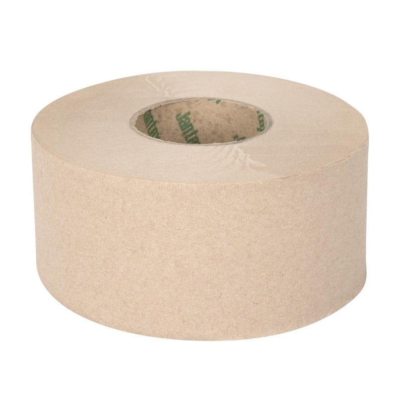 Mini Jumbo Recycled Rolls 2 Ply 150m - Pack of 12 - Jantex Mini Jumbo Recycled Rolls 2 Ply 150m - Pack of 12 - Jantex