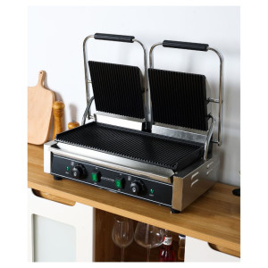 Grill Panini Double - Rebraste Ploče - Dynasteel