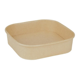 Recyclable Square Trays 1200 ml - Pack of 300 - Fiesta Green