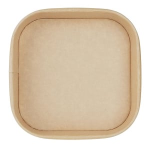 Recyclable Square Trays 1400 ml - Pack of 300 - Fiesta Green