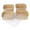 Recyclable Square Trays 1400 ml - Pack of 300 - Fiesta Green