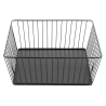 Crna metalna kvadratna košara za prezentaciju - 280x280x100 mm