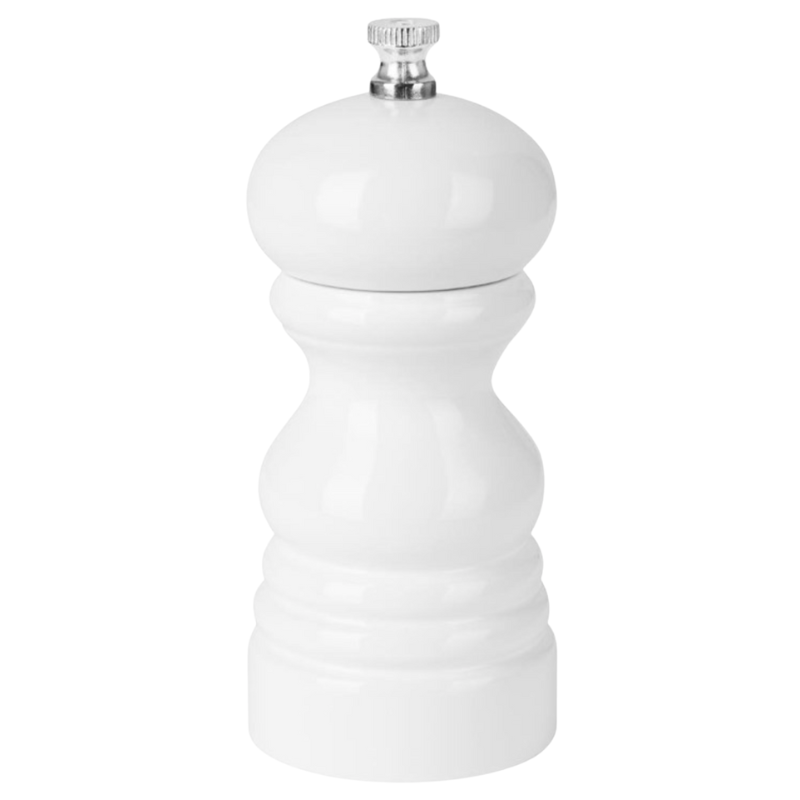 Mlin za sol ili papar od bijelog drva - 125 mm Mlin za sol ili papar od bijelog drva - 125 mm