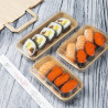 Couvercles PET Barquettes à Sushi GEHX288 - Lot de 300 - Fiesta Green