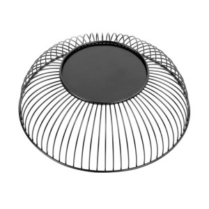 Round Black Metal Presentation Basket Ø 285 mm - Olympia