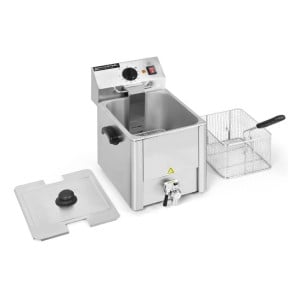 Professional Deep Fryer 8 L with Drain - Dynasteel