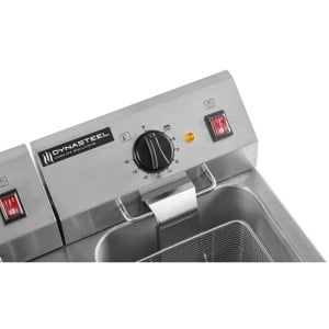Profesionalna friteza Premium 2 x 8 L s ispuštanjem - Dynasteel