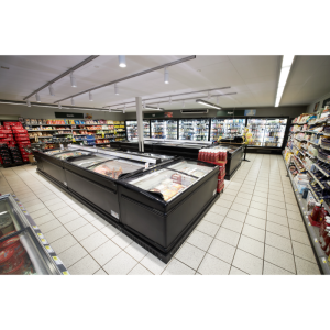 Réfrigerator Zamrzivač Poklopac Zakrivljeno Staklo - Crna - 584 L - TEFCOLD