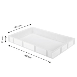 Bac A Patons 14L 600 x 400 Blanc - Gilac