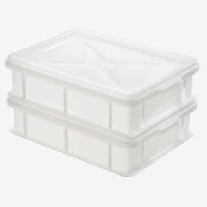 Demi Bac à Pâtons 9L Blanc - 400 x 300 mm - Gilac