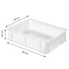 Demi Bac à Pâtons 9L Blanc - 400 x 300 mm - Gilac
