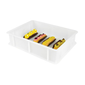 Demi Bac à Pâtons 9L Blanc - 400 x 300 mm - Gilac