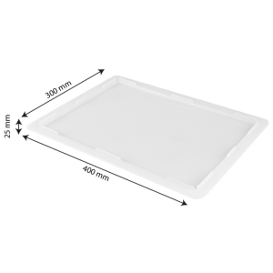 Lid for Half-Dough Bin - 400 x 300 mm - White