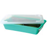 HACCP Flat Tray with Lid and Grid - 3 L - Green - Gilac