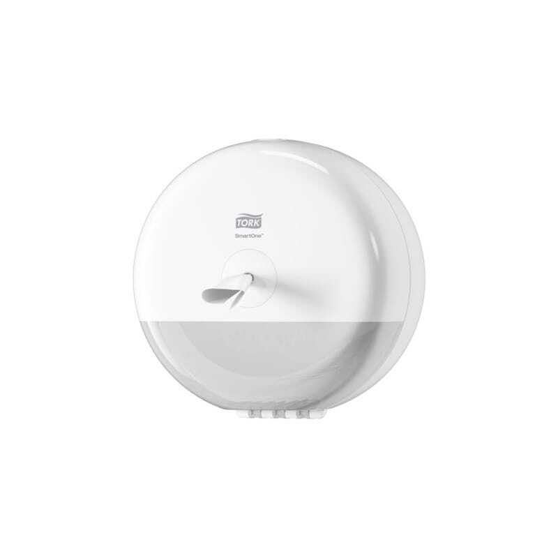 Distributeur Mini Papier Toilette Tork SmartOne® Blanc - Distribution Feuille-à-Feuille efficace pour sanitaires professionnels Distributeur Mini Papier Toilette Tork SmartOne® Blanc - Distribution Feuille-à-Feuille efficace pour sanitaires professionnels