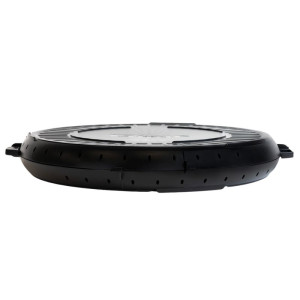 Reusable Round Box - Ø 330 mm - Black - Set of 10 - Gilac
