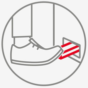 Podrška za vreću za smeće s bijelim poklopcem - 120 L - Gilac