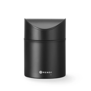 Stolna kanta za smeće s poklopcem na ljuljanje - Crna - HENDI