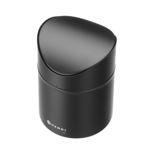 Table Trash Can with Swing Lid - Black - HENDI