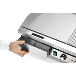 Grill Ploča Rebrasta/Glatka - 717 x 383 mm - HENDI