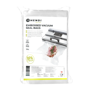 Sacs Sous-Vide Gaufrés - 150 x 250 mm - Lot de 100 - HENDI