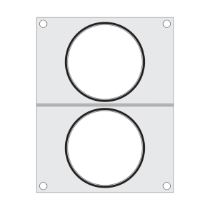 Matrica za brtvljenje za ručnu brtvilicu - 2 pretinca - HENDI