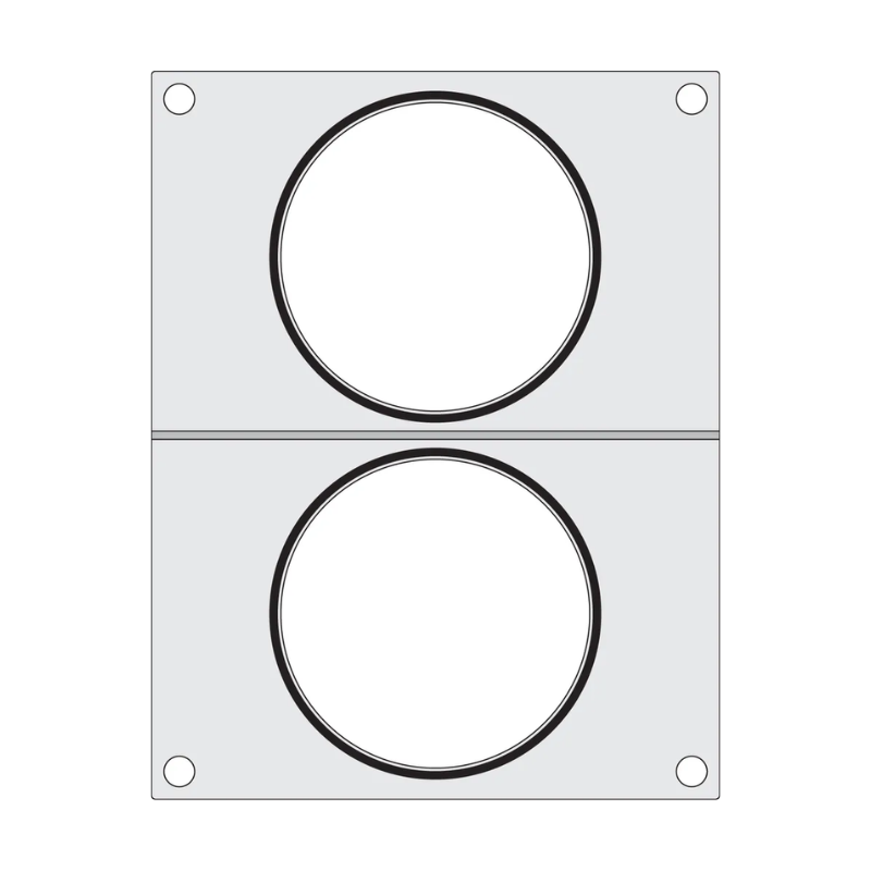 Matrice de Scellage pour Scelleuse Manuelle - 2 Compartiments - HENDI