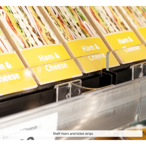 Niska rashladna vitrina za supermarket otvorena - Crna - 360 L