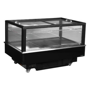 Refrigerator Freezer Black Glass Lid - 320 L - TEFCOLD