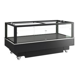 Réfrigérateur Congélateur Couvercle Vitré Noir - 427 L - TEFCOLD