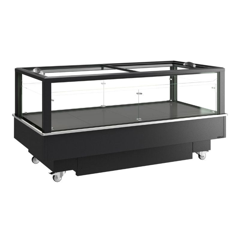 Hladnjak Zamrzivač Crni Stakleni Poklopac - 427 L - TEFCOLD