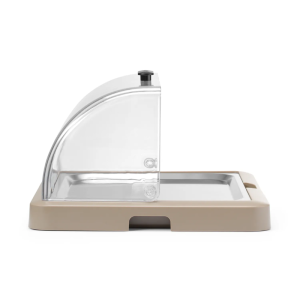 Vitrine Buffet s Kliznim Poklopcem UNIQ - Bež - HENDI