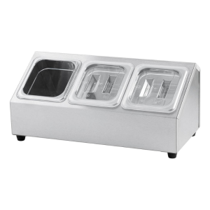 Stalak za 3 GN 1/6 posude - P 150 mm - Stalgast