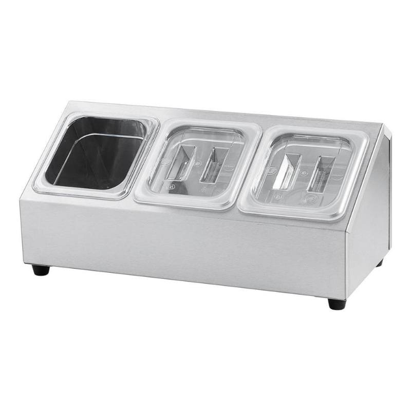 Stalak za 3 GN 1/6 posude - P 150 mm - Stalgast