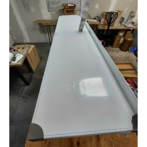 Zidna polica od nehrđajućeg čelika - L 1500 x P 300 mm - Dynasteel