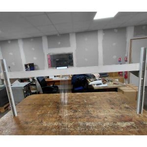 Zidna polica od nehrđajućeg čelika - L 1500 x P 300 mm - Dynasteel